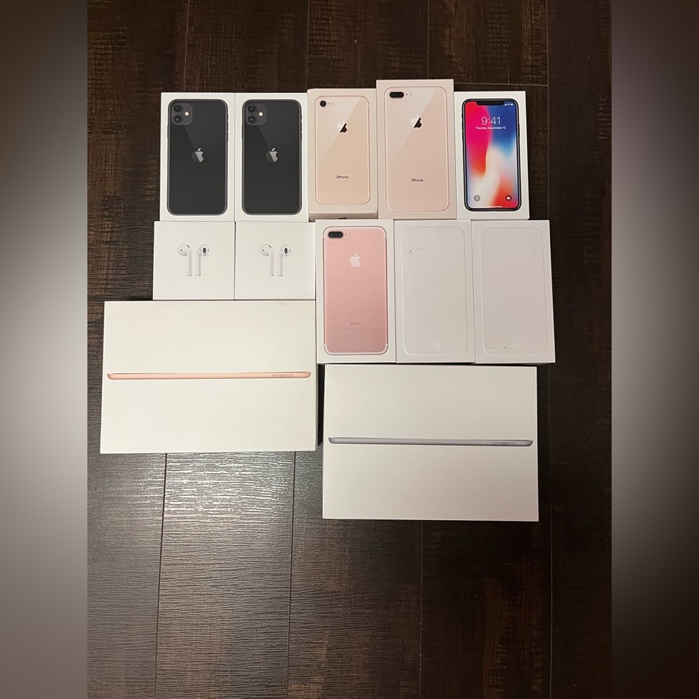 Empty Apple boxes